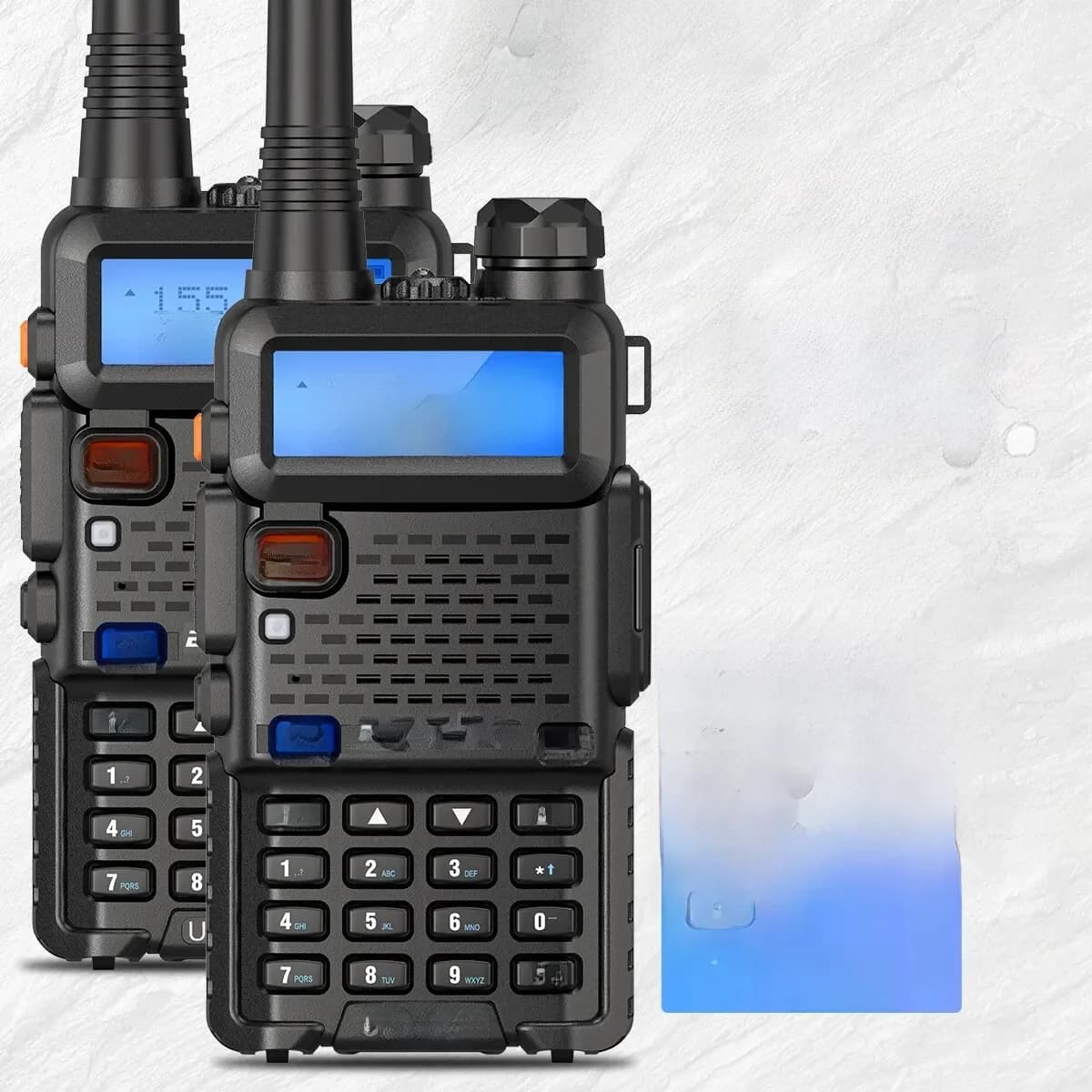Baofeng-Radio bidirectionnelle UV5R K5 Plus, talkie-walperforé, CB radioamateur, longue portée, touristes, bande VHF UHF FM Transcsec, 1 pièce, 2
