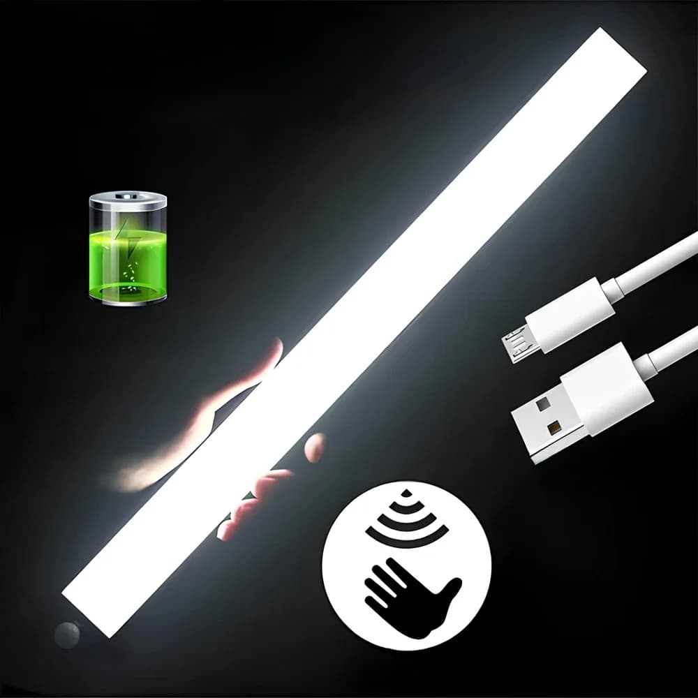 Veilleuses LED sans fil avec détecteur de mouvement, lampe aste par USB, ampoule magnétique pour armoire, chambre, Cisco, cuisine, allée,