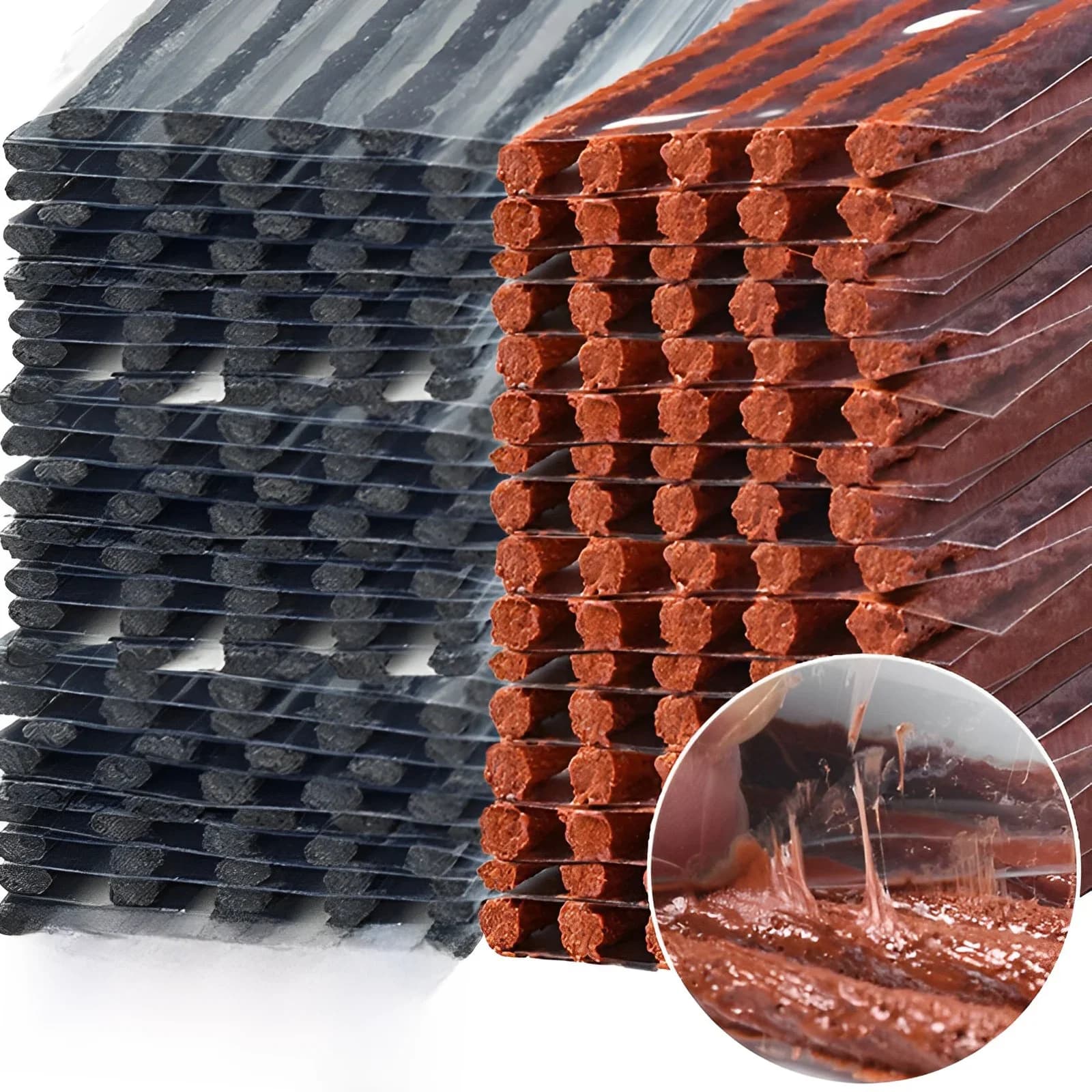 Bandes de réparation de pneus Tubeless, colle à remuer pour crevaison de pneus, voiture d'urgence, moto, vélo, bandes de caoutchouc, outils de