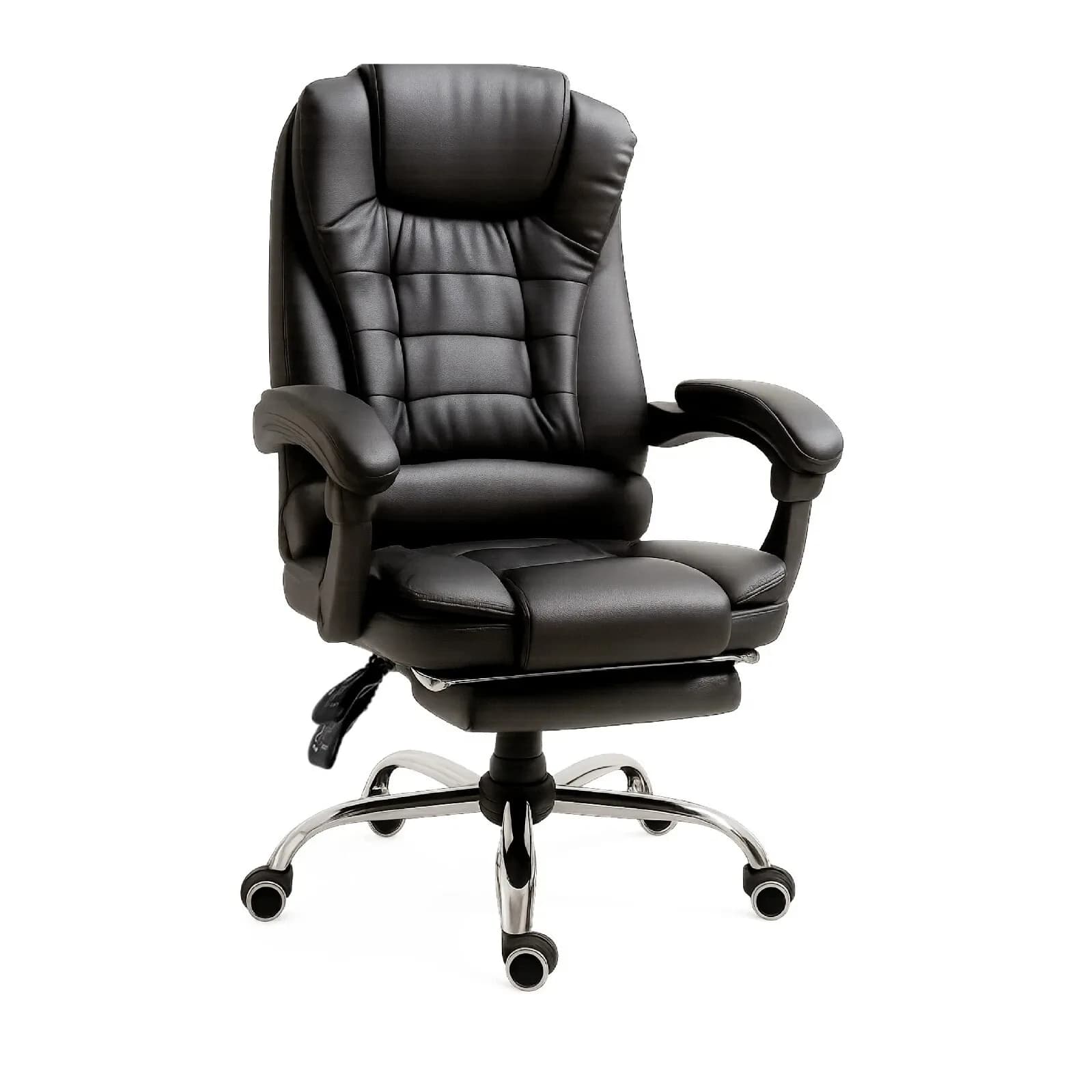 Chaise de bureau ergonomique inclinable professionnelle Rmf, chaise de bureau confortable et relaxante avec repose-pieds - Chaise pivotante à