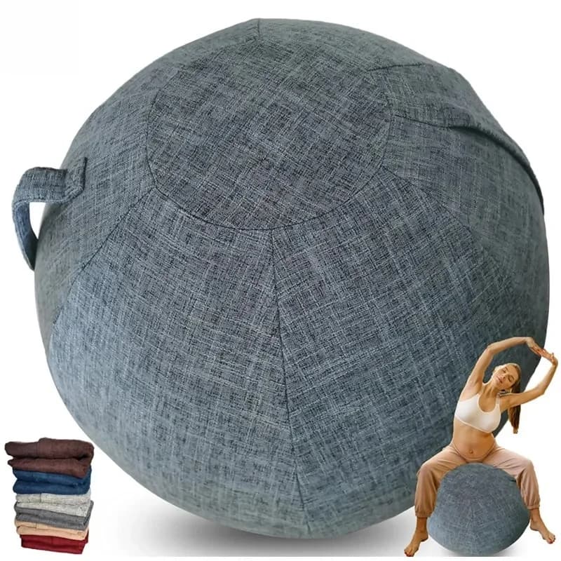 55/65/75cm housse de protection de balle de Yoga couverture de balle d'équilibre d'entraînement de gymnastique pour Yoga Pilates balle assise housse
