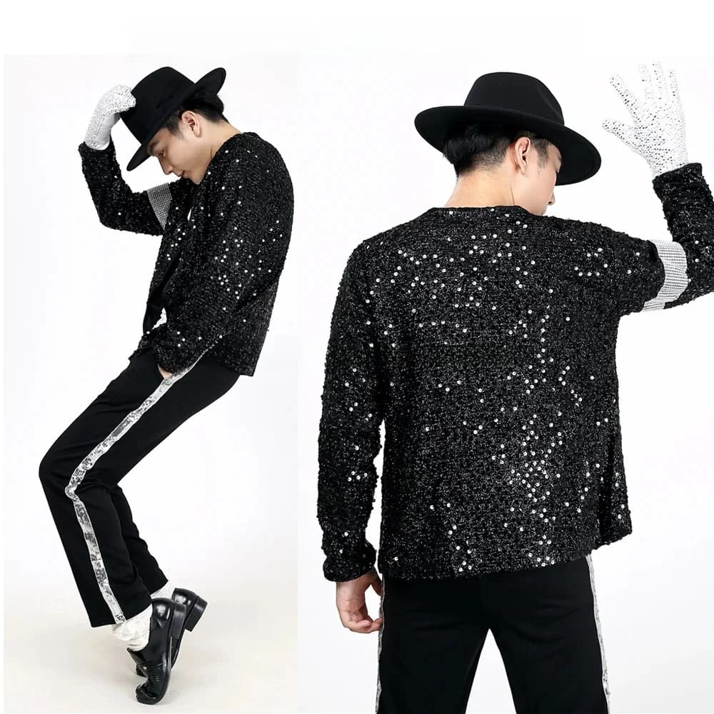 Costume de cosplay Michael Jackson pour hommes et femmes, vêtements de performance pour enfants, accessoire de fête pour phtaline MJ, 216.239.