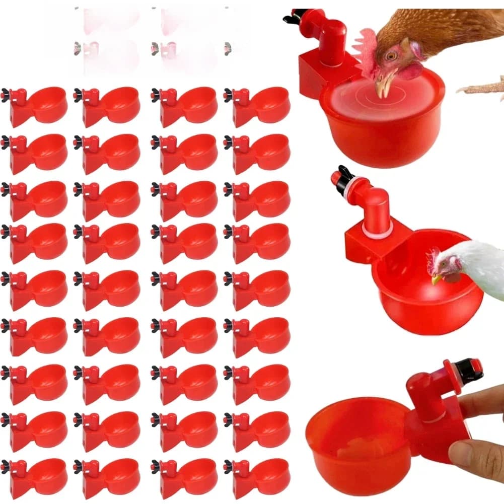 Gobelet à boire en plastique jetable en forme de canard, abreuvoir automatique, mangeoire, ferme avicole, eau potable, standardisation, installation