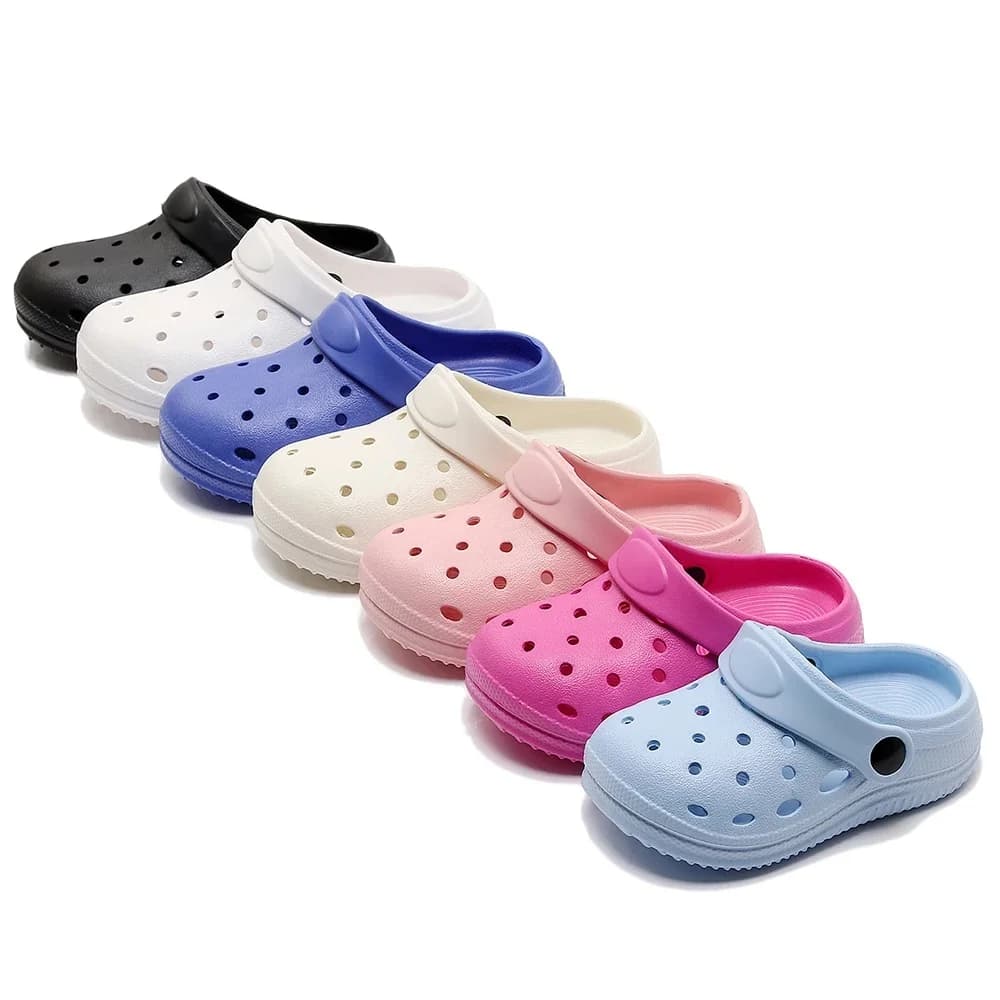 Pantoufles imperméables pour enfants, chaussures de plage antidérapantes pour l'extérieur, pour garçons et filles, chaussures à trous de jardin,