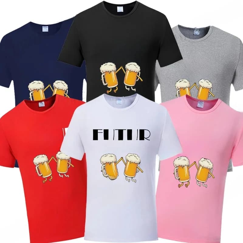 EVG Team Future Groom Man T-shirt de fête de mariage, bière à la mode, célibataire français, enterrement de vie de garçon, équipe manquante