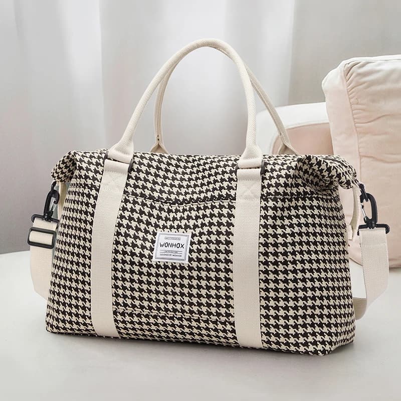 Sac de voyage, sac fourre-tout de sport polochon étanche avec sac à bandoulière, sacs de nuit pour femmes, sac d'hôpital polochon