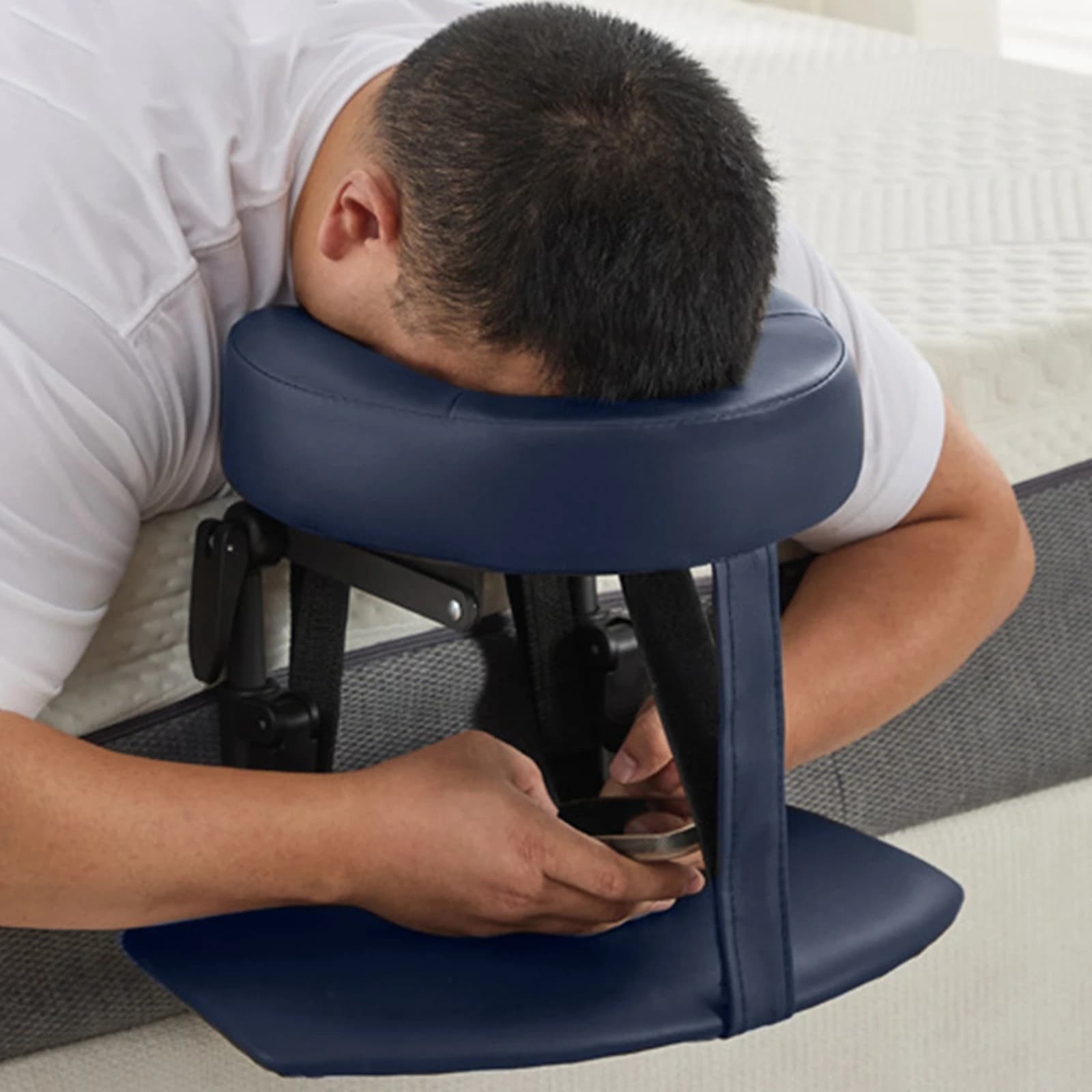 Massage réglable repose-tête Portable masseur de cou Cervical appareil de Massage ergonomique robuste pour matelas Salon SPA cadeaux pour la maison