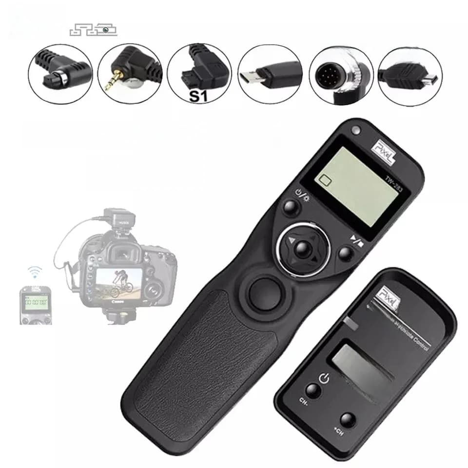 Pixel TW-283 minuterie sans fil télécommande déclencheur (DC0 DC2 N3 E3 S1 S2) câble pour Canon Nikon Sony caméra TW283 VS RC-6