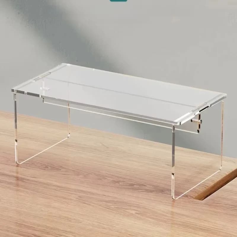 Présentoir en acrylique Transparent pour modèle de jouets, étagère de rangement surélevée pour bureau d'assemblage, armoire de réfrigérateur