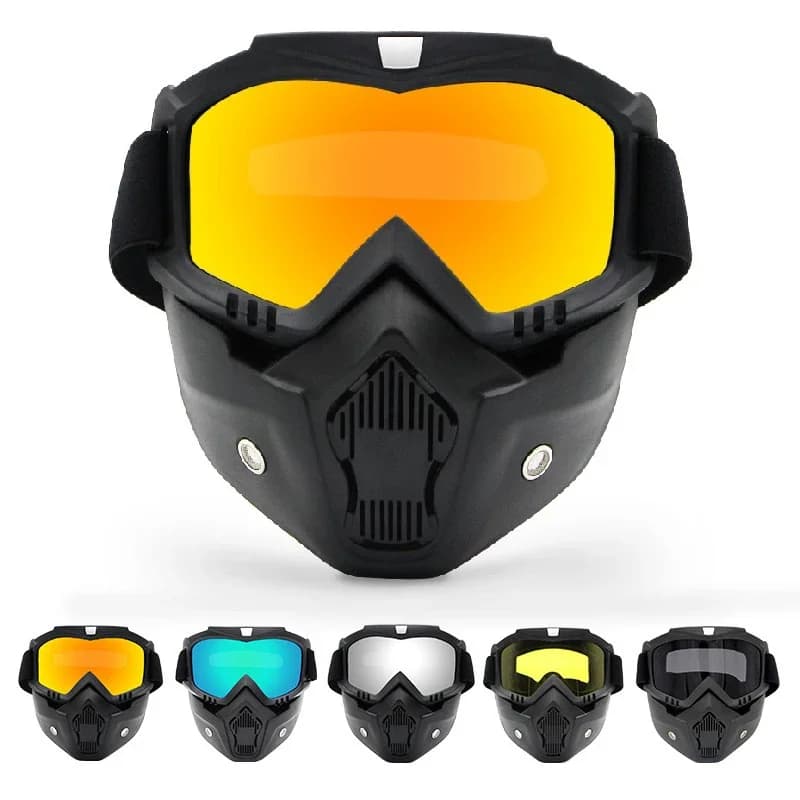 Lunettes de Motocross anti-poussière, réglables, respirantes, protection complète du visage, masque tout-terrain pour moto hors route