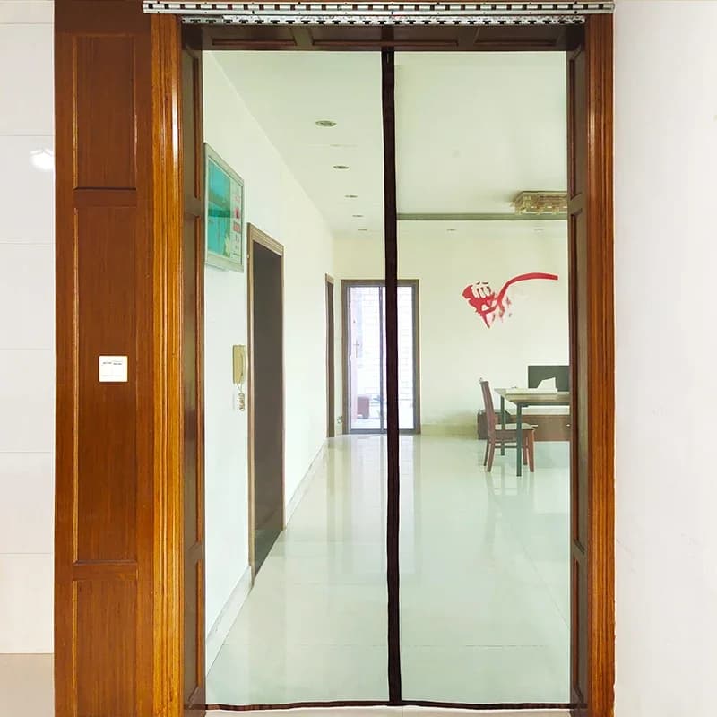 Moustiquaire magnétique à fixer sur une porte, anti-moustique, anti-mouches, rideau à installation facile, taille personnalisée, maille à