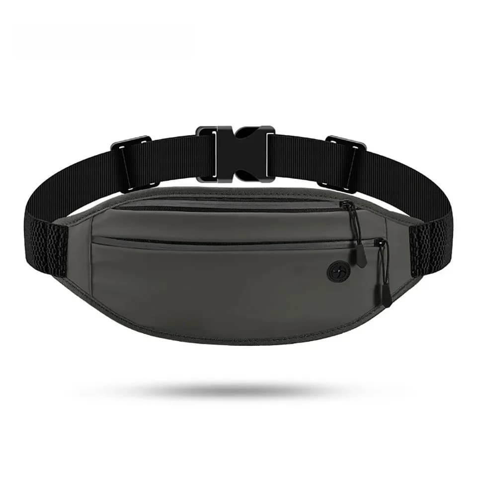 LOOGDEEL Fanny Pack sport clé de téléphone portable Double fermeture éclair Mini sac course randonnée en plein air étanche Invisible pour hommes