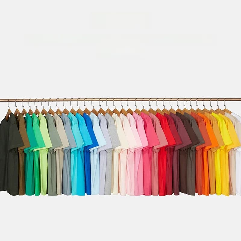 T-shirts amples en coton solide pour hommes et femmes, manches courtes, marque de mode, tendance, vêtements de Couple, personnalisés, couleur