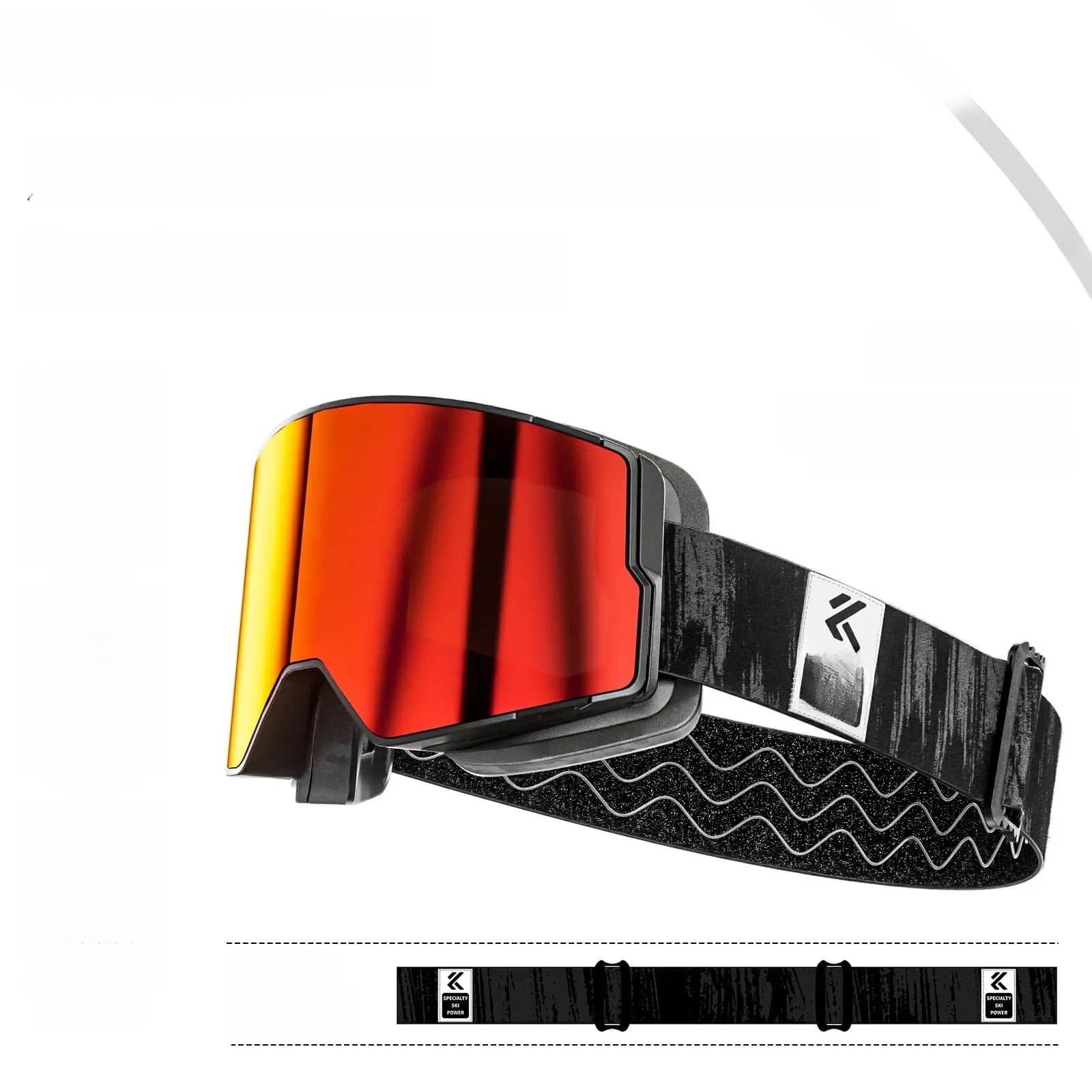 Kapvoe lunettes de neige photochromiques Ski Snowboard masque Anti-buée pour hommes lunettes pour femme lunettes de Protection UV400 motoneige hiver