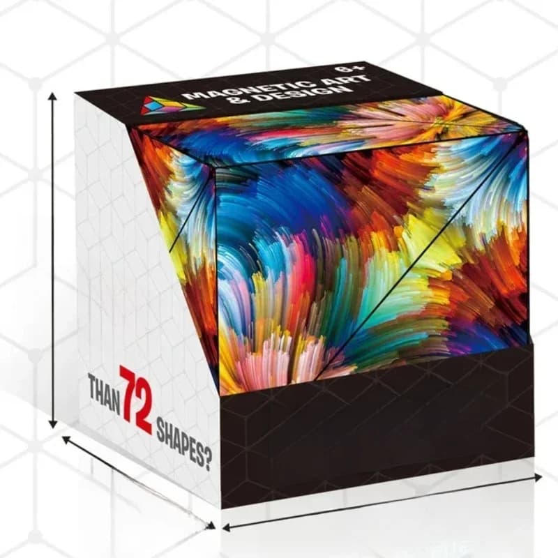 Nouveau Cube Shasibo géométrique modifiable Cube magique magnétique Anti-Stress 3D Flip Puzzle Cube enfants Anti-Stress Fidget jouet Cube