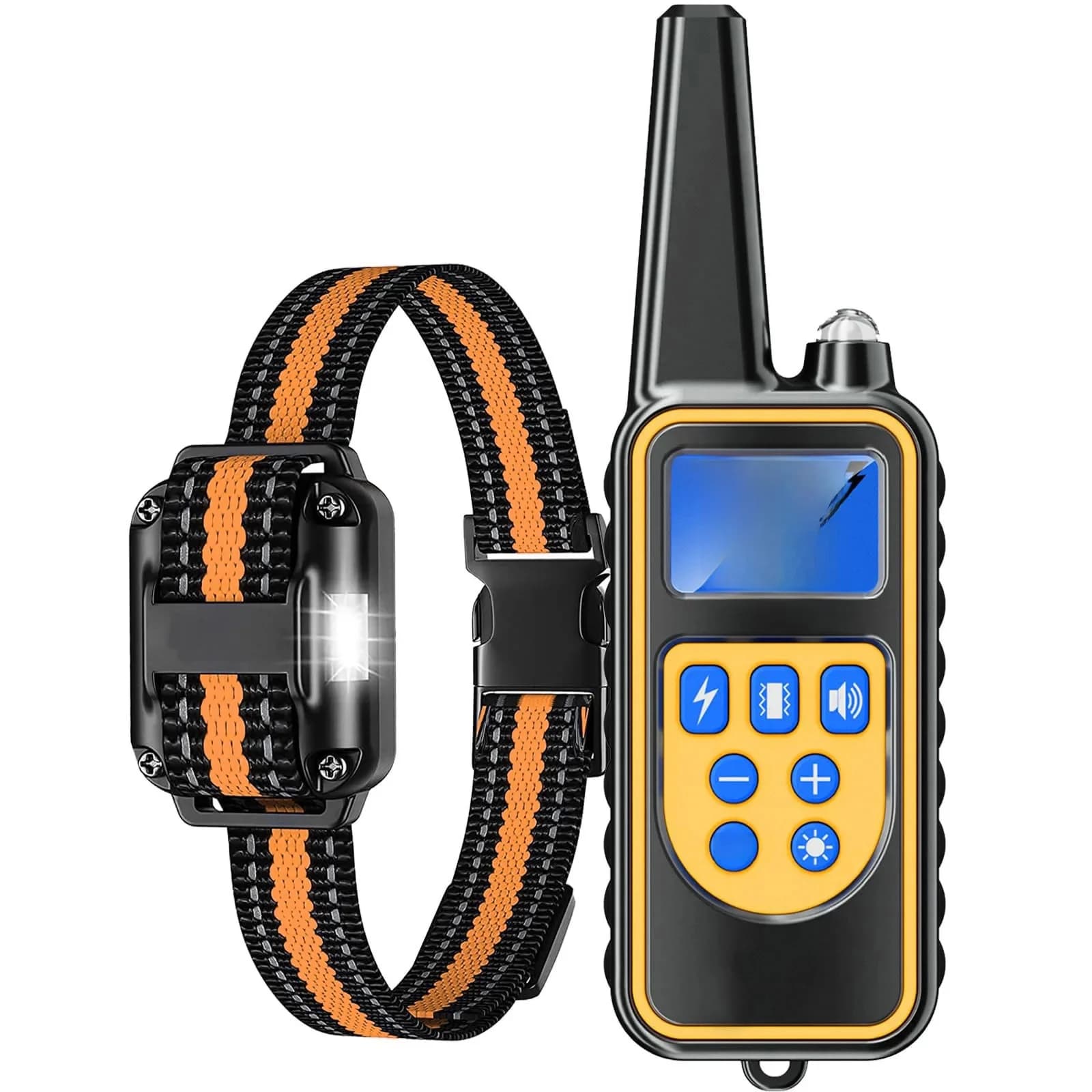 Collier de dressage pour chien avec télécommande, collier de choc étanche pour grands, moyens et petits chiens, collier de dressage pour chien