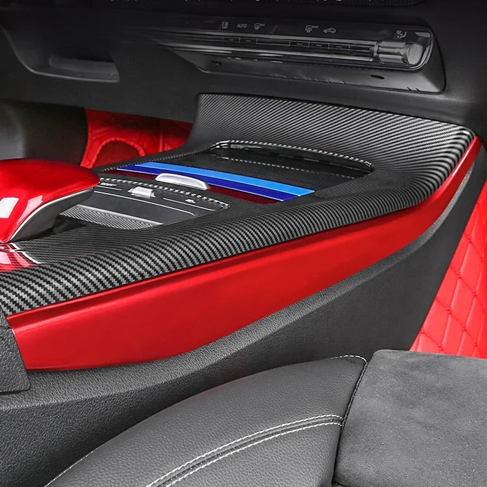 Couverture de Bandes de Garniture Latérale de Panneau de Console Centrale Intérieure, Accessoires de Voiture pour Mercedes Benz Classe A CLA W177