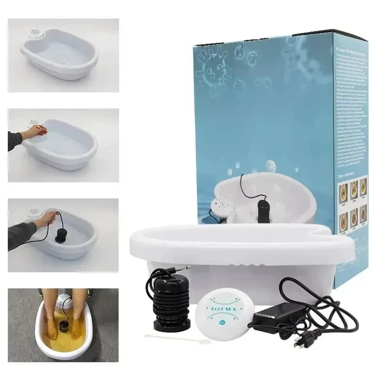 Détox Ion électrique pied Spa bain masseur Machine bain de pieds nettoyage Footspa vibrant bain à remous soins matrices Aqua thérapie de santé