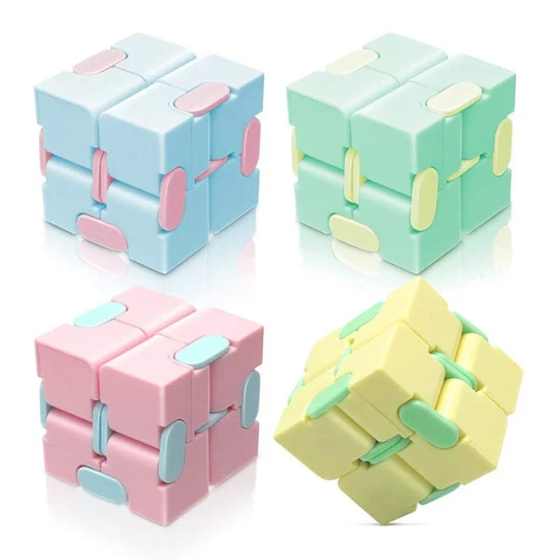Cube de Puzzle magique Anti-Stress, jouets pour adultes, Cube amusant à retournement infinie, jouets sensoriels pour enfants, besoins spéciaux,