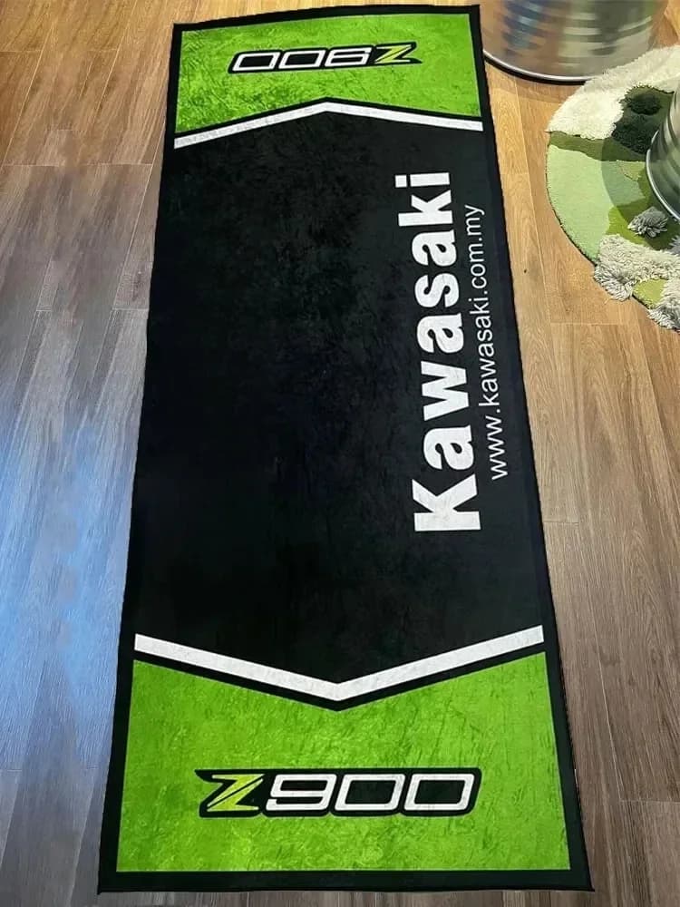 Tapis de Garage tapis de Moto course Cool Moto affichage tapis Kawasaki pour Kawasaki tapis de zone de Moto tapis de décoration de sol antidérapant