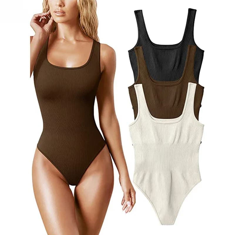 GUUDIA – combinaison ventre côtelé, body modelant quotidien, contrôle de la lumière, compresse, contrôle du ventre, entrejambe ouvert, costumes