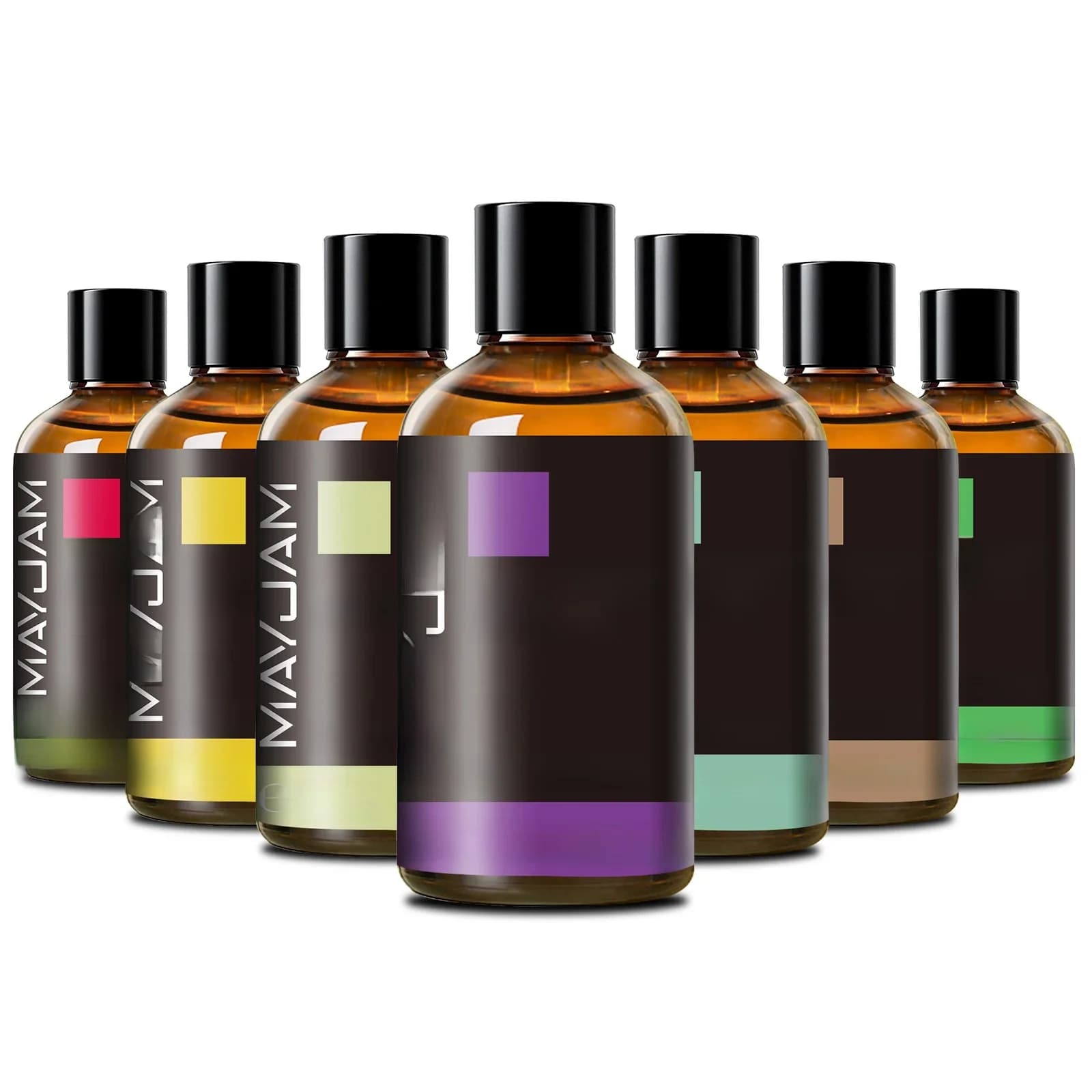 MAYJAM-Huile essentielle pure avec compte-gouttes en verre, huile aromatique pour aromathérapie, Lavande,eucalyptus, romarin, vanille, 100ml