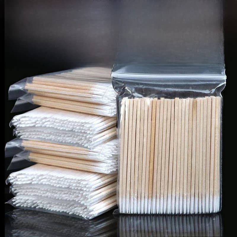 1000 pièces Micro bois coton-tige outils d'extension de cils Tatoo Microblading nettoyage bâtons en bois cosmétique coton brosse bourgeons pointe