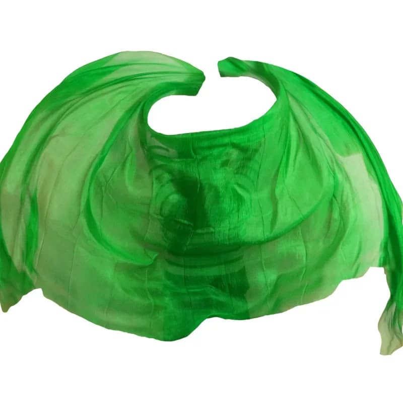 100% soie Performance danse couleur unie Texture claire voile châles femmes écharpe Costumes accessoires danse du ventre voiles 250 cm x 114 cm