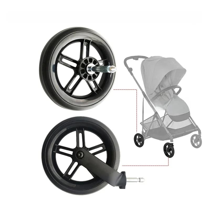 Seulement roue avant ou arrière Melio 17CM pour accessoires de Buggy Cybex Melio série 2/3/Carbon/Pro, autres housses non compatibles!! !