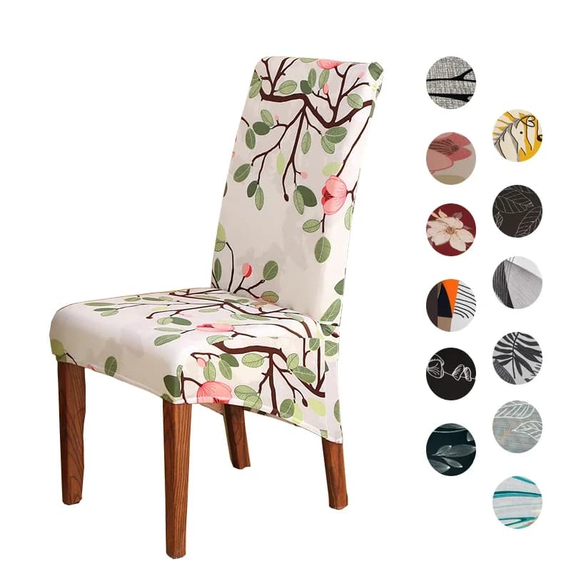 Housse de chaise à dossier haut imprimé floral, taille XL/M, robe extensible pour salle à manger, Banquet de mariage, étui de décoration pour la