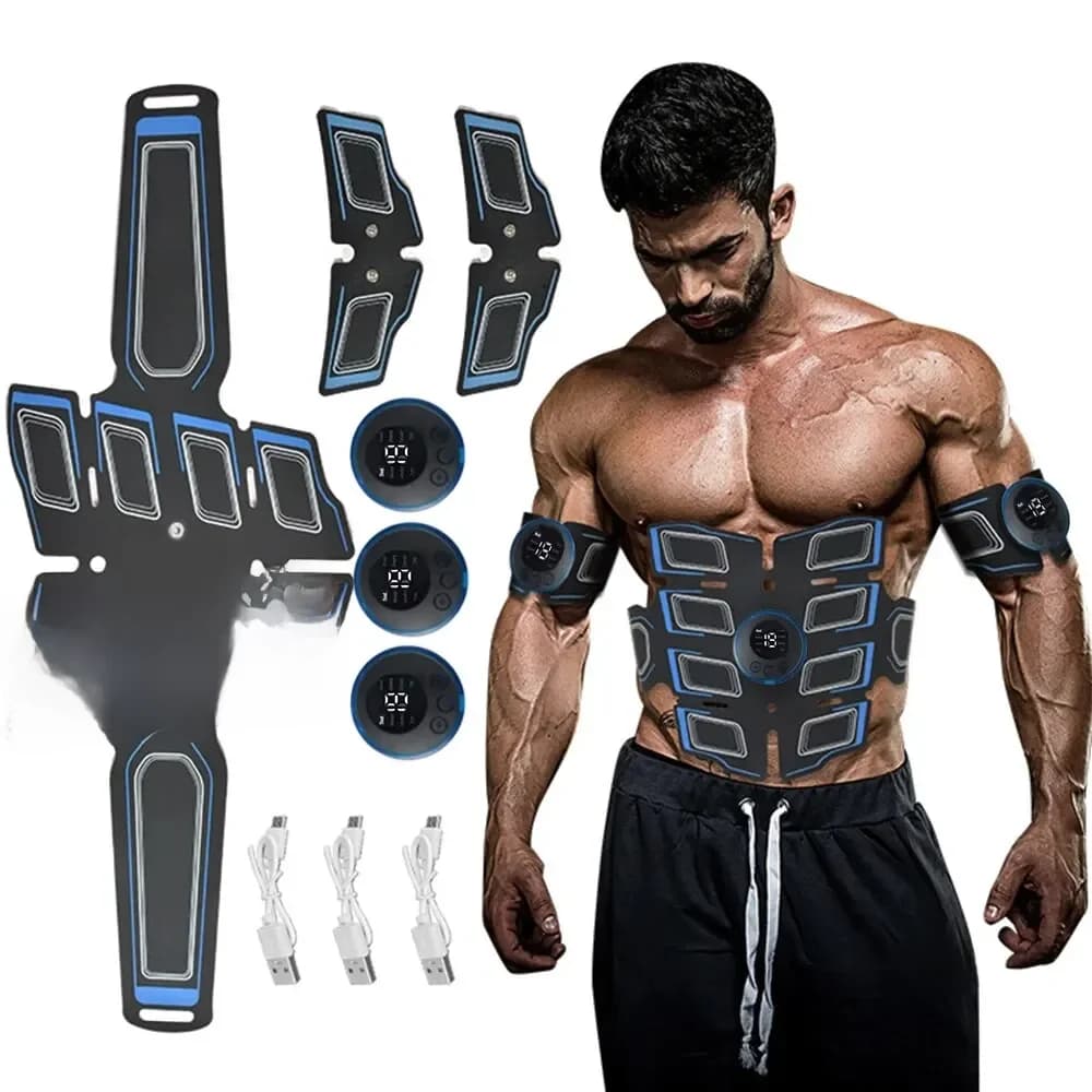Entraîneur musculaire abdominal aste USB, masseur musculaire abdominal portable, ceinture d'entraînement électronique, équipement de fitness