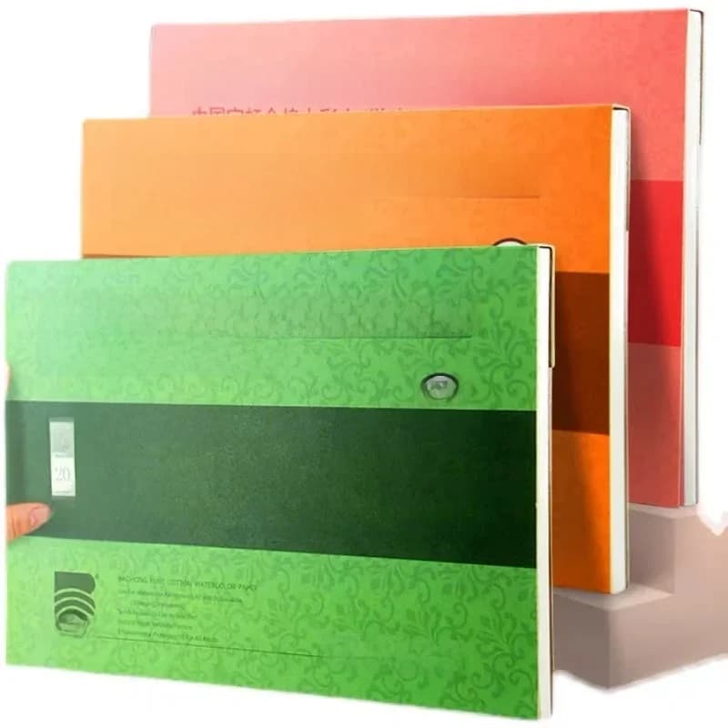 Tampon de scellage en papier pour aquarelle 100% coton, 32K 16K 8K, 20 feuilles 300g/m2/200g/m2, livre de peinture pour dessin, carnet de croquis,