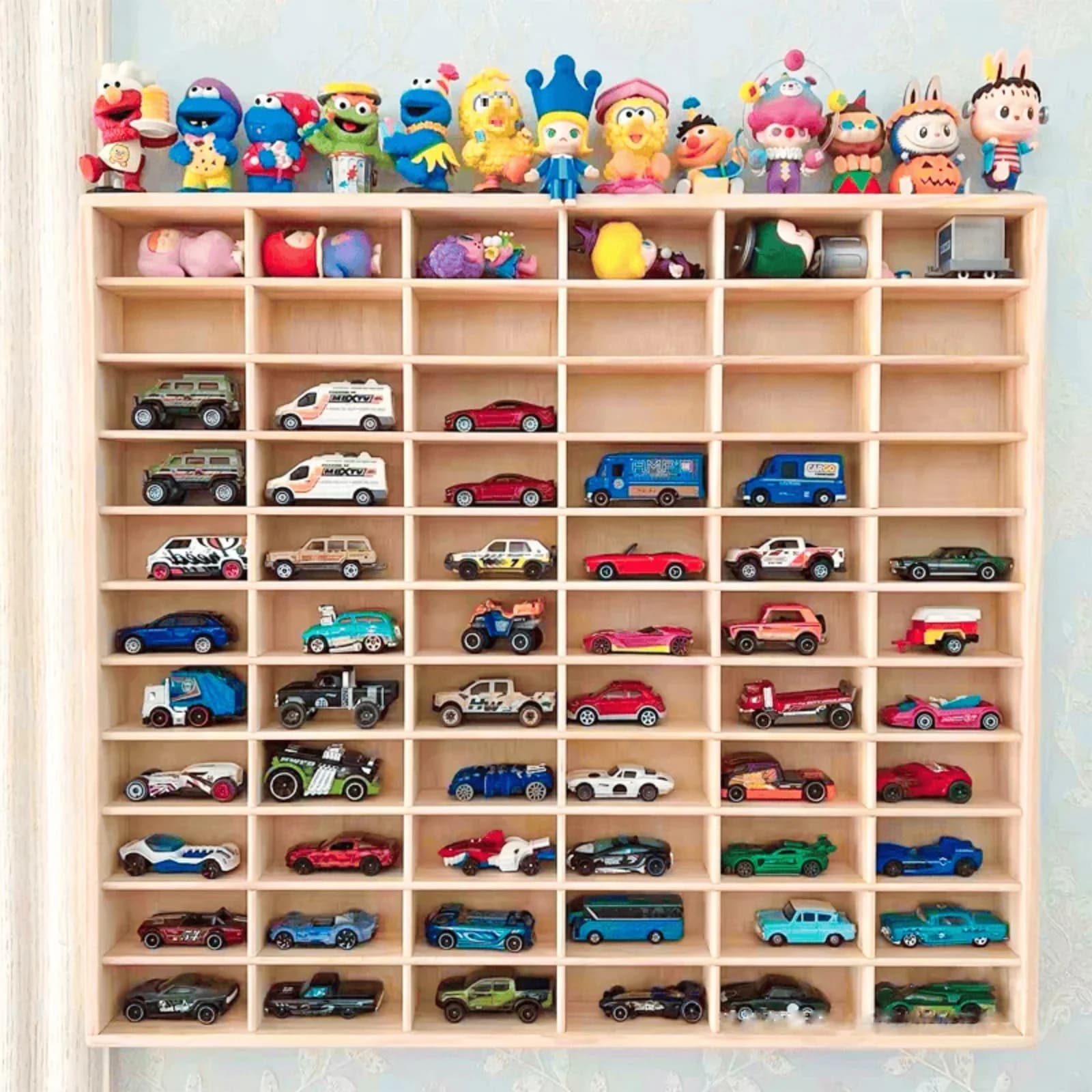 Étagère de présentation pour voitures miniatures, organisateur de figurines, présentoir de comptoir pour jouets, vitrine pour objets de collection