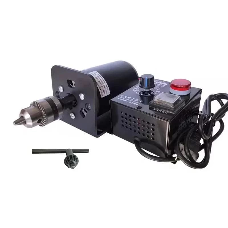 Perceuse électrique à vitesse réglable, moteur de tour, meuleuse électrique, mandrin de perceuse, vitesse réglable, B12, B16, DC 220V, 400W, 7000