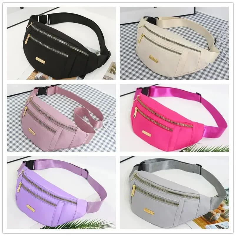 Sac de taille de sport pour femmes, sac banane multicouche, essentiels pour téléphone pendant les activités de plein air, sac à bandoulière, sac
