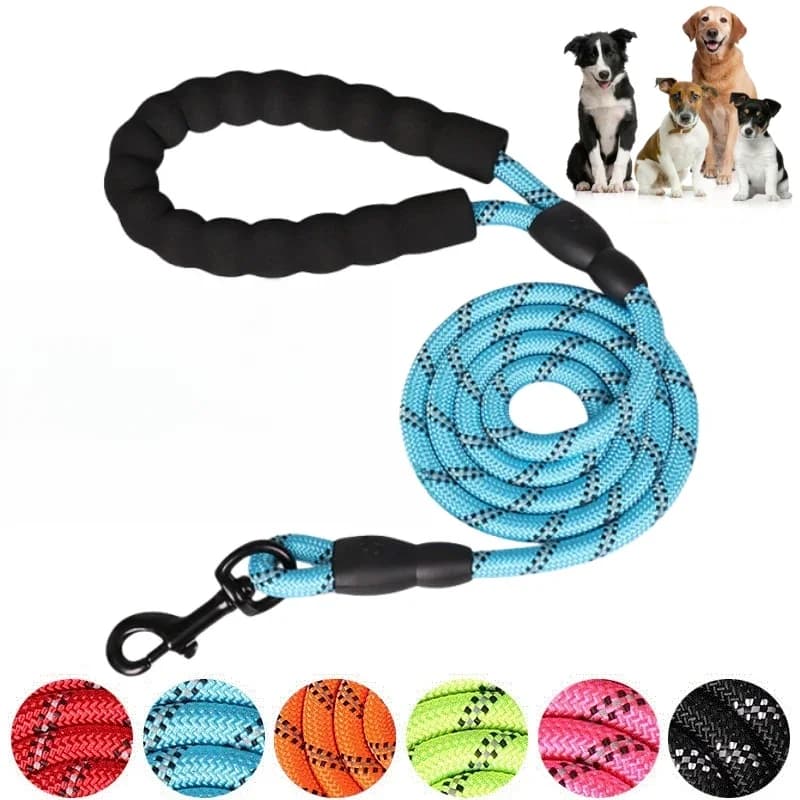 Laisses solides pour chiens, 120/150/200/300CM, poignée souple, laisse renforcée pour petits, moyens et grands chiens, fournitures pour grands
