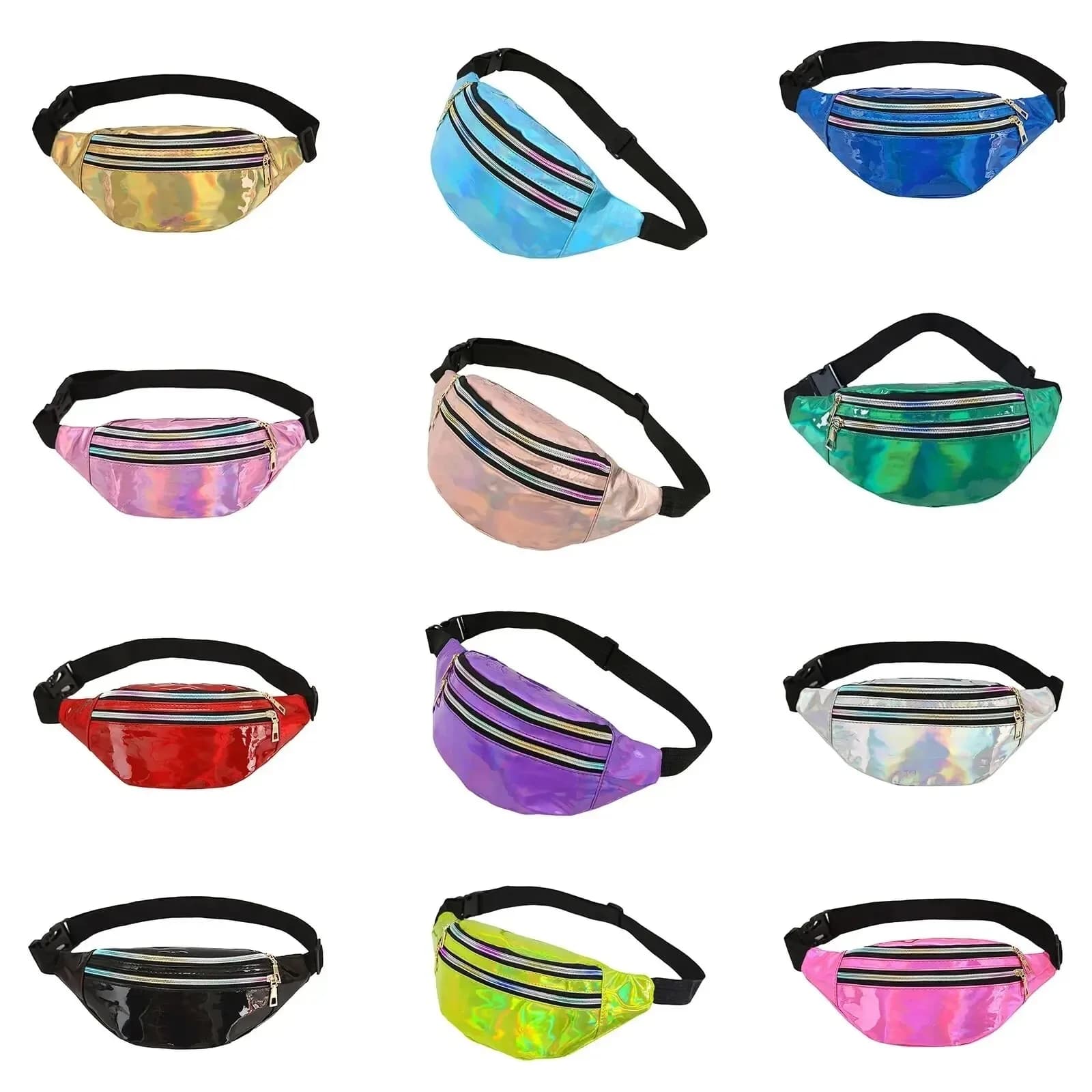 Sac de taille Laser ceinture sac holographique Fanny Pack concepteur mignon taille Packs Bum sac fête voyage mode filles épaule paillettes