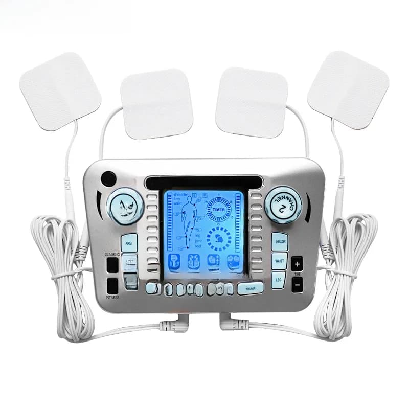 Appareil de massage TENS EMS, stimulateur musculaire, électrodes d'acupuncture, impulsions basse fréquence, machine de massage numérique