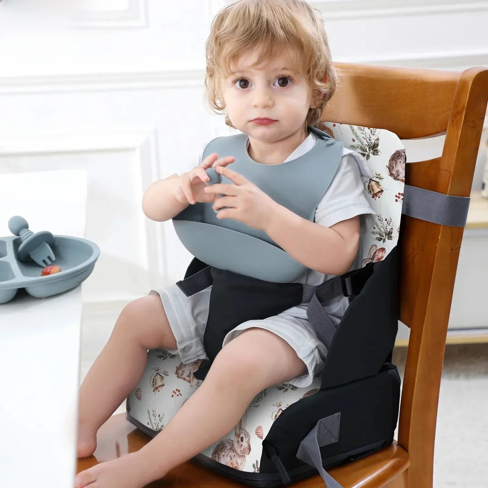 Coussin rehausseur de siège de table à manger pour enfants, chaise de salle à manger pour enfants, polymère anti-aldes, éponge parfaite, portable
