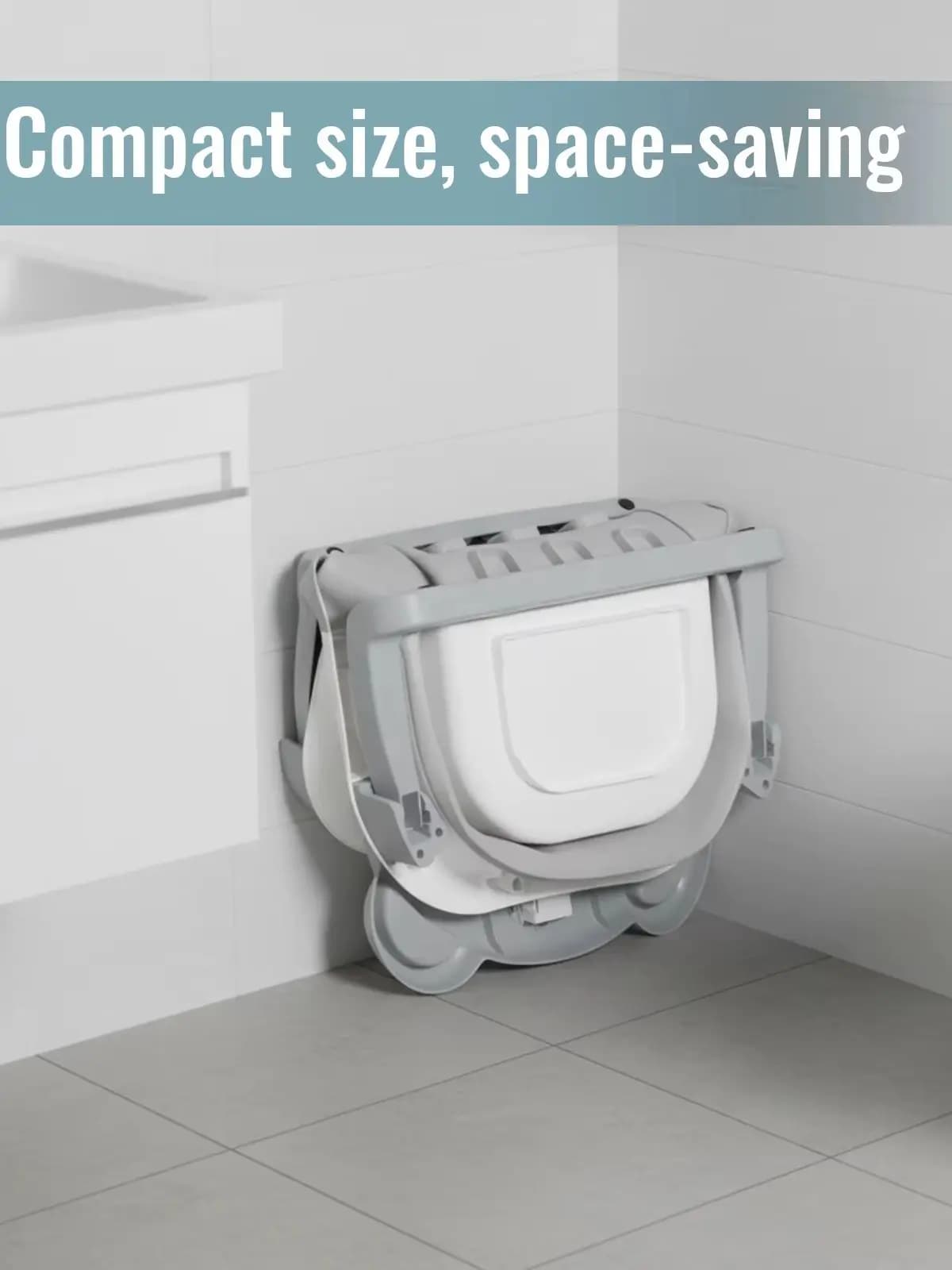 Baignoire pliable pour bébé avec thermomètre intégré, matériau sûr en PP et TPE, baignoire antidérapante pour bébé, pour la maison et les