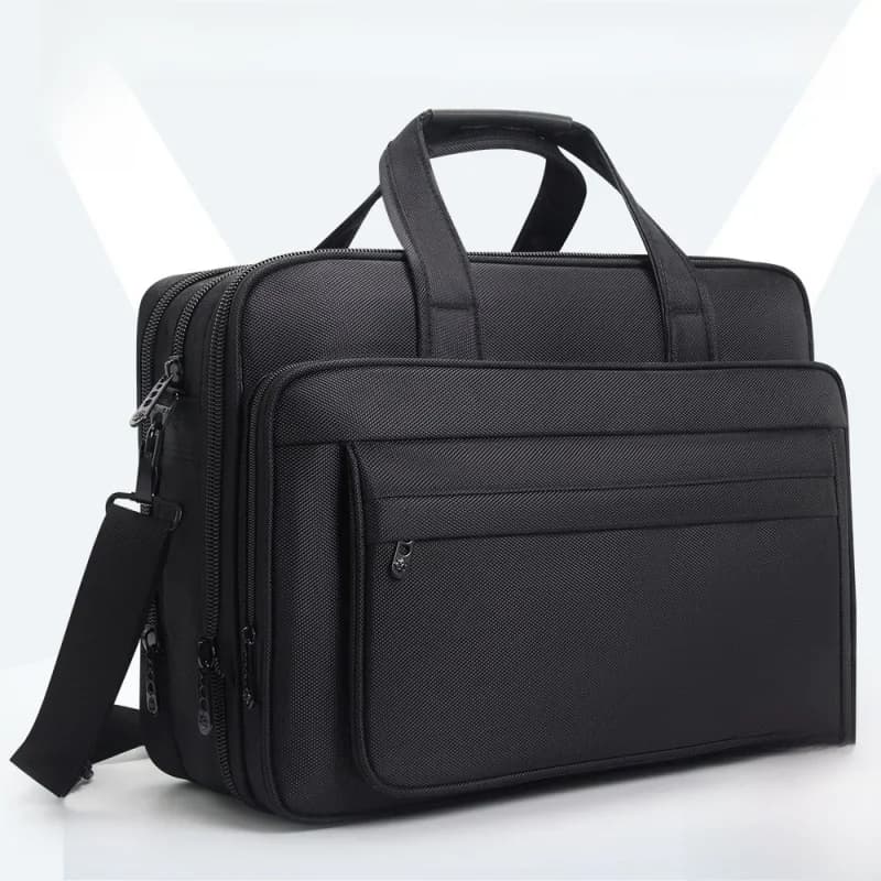 Porte-documents de grande capacité pour hommes, sac d'affaires 15.6 pouces 17 "19", pochette d'ordinateur, sacs à bandoulière en toile, sacs à