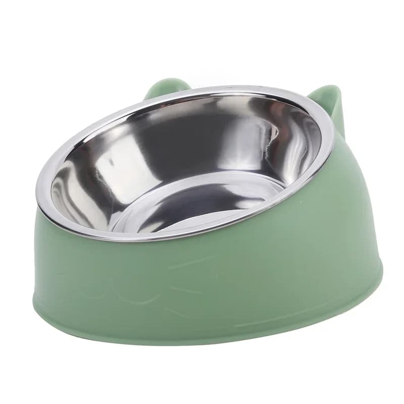Bol créatif incliné pour chat, chaton, chiot, en acier inoxydable, pour l'alimentation et l'abreuvement des animaux domestiques, chiens et chats,