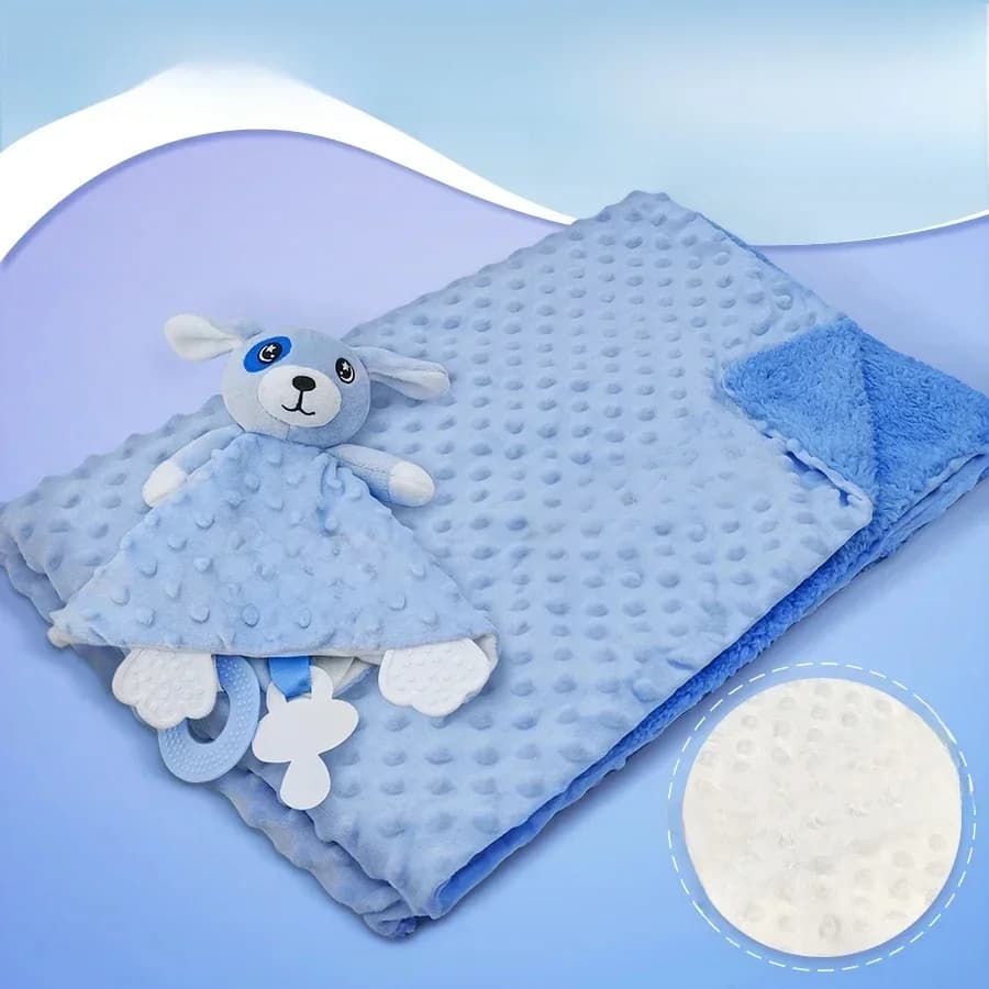 Couverture de bébé personnalisée avec nom, poussette pour nouveau-né, poupées endormies, nom personnalisé, serviette de sécurité animale,