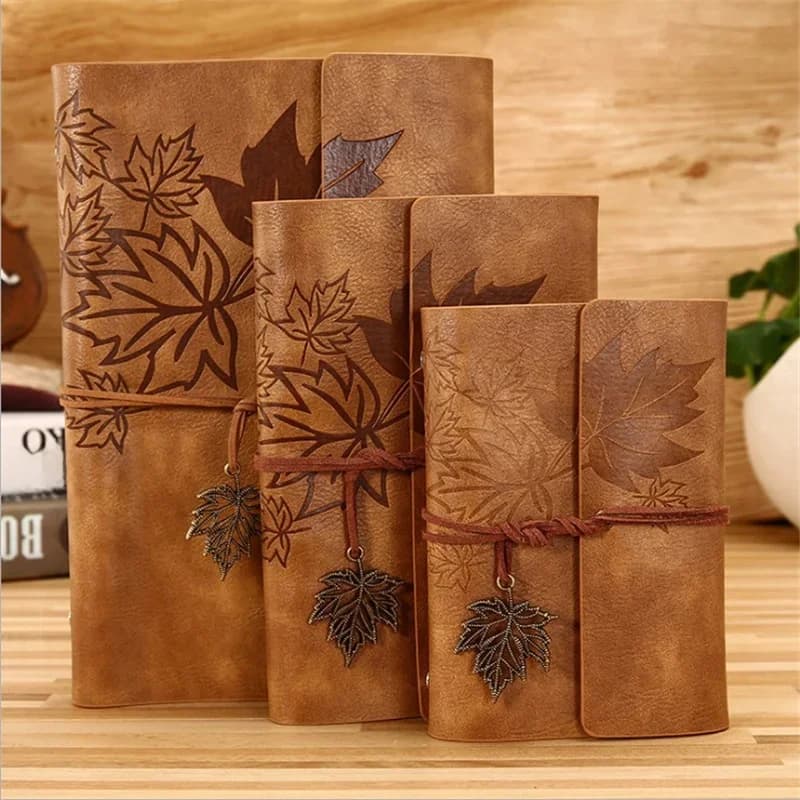 Carnet de voyage Vintage en cuir PU A5 A6 A7, carnet de notes Kraft vierge, carnet de croquis, Journal intime, papeterie fournitures scolaires et de