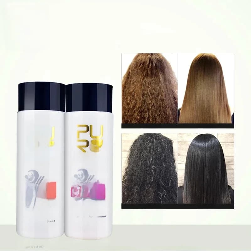 PURC – ensemble de shampoing purifiant à la kératine brésilienne, lissage, lissage, traitement des cheveux à la kératine, réparation, produits