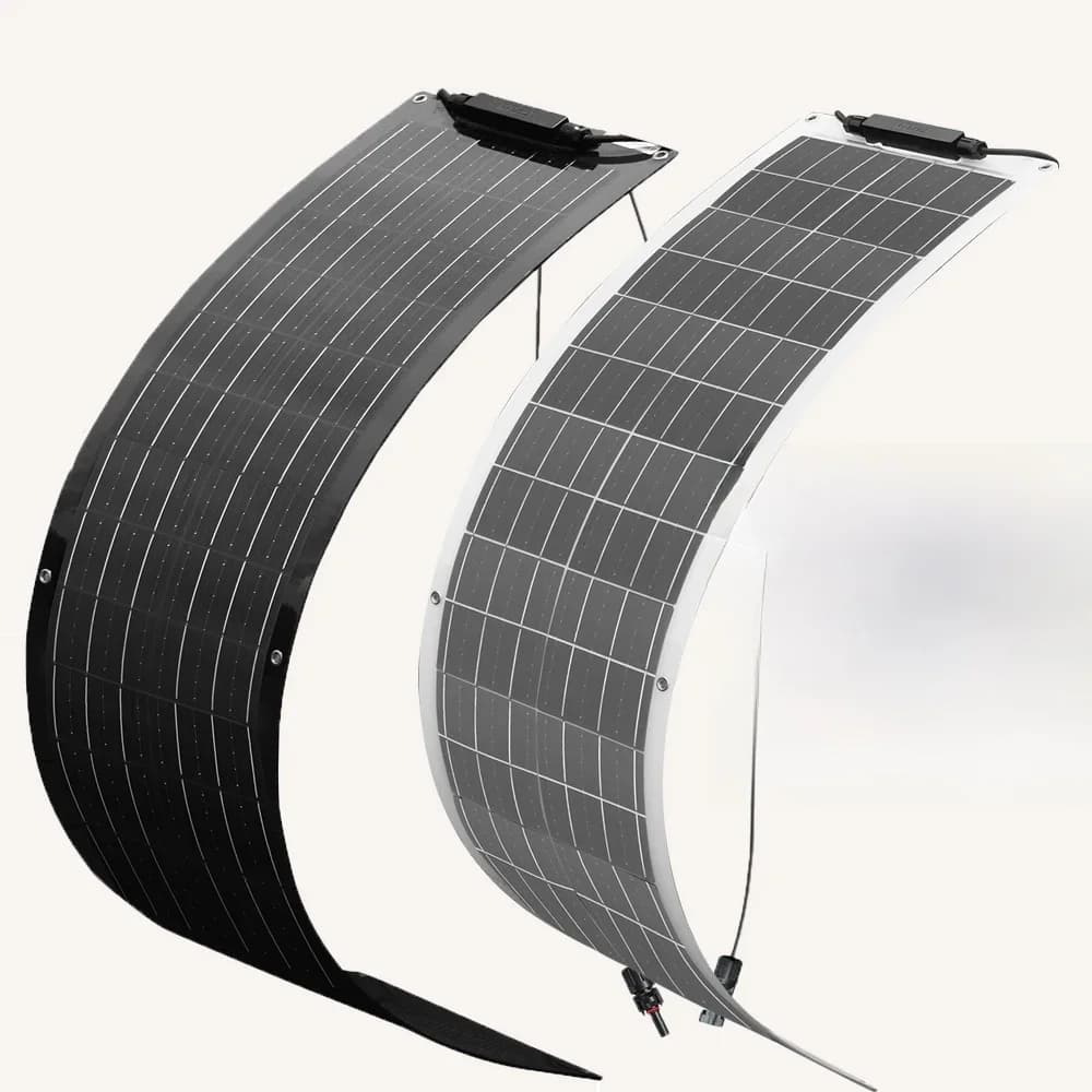 WUZECK 50W Panneau solaire flexible Panneau solaire monocristallin 18V Panneau solaire chargeur pour camping-car Voiture Bateau 12V batteries