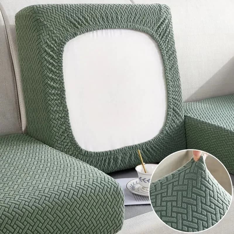Housse de coussin de siège de canapé en Jacquard épais, housse de protection pour meubles, Anti-poussière, amovible, pour enfants et animaux de