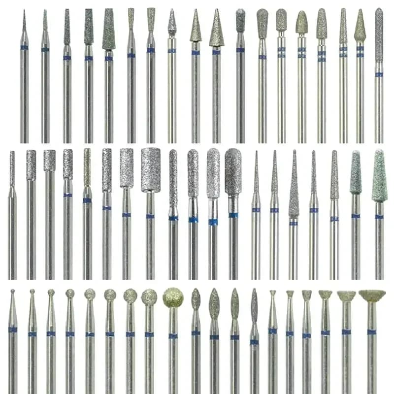 Foret à ongles en diamant, fraiseuse électrique rotative pour pédicure, limes de manucure, bavure à cuticules, outils, accessoires, 1 pièce