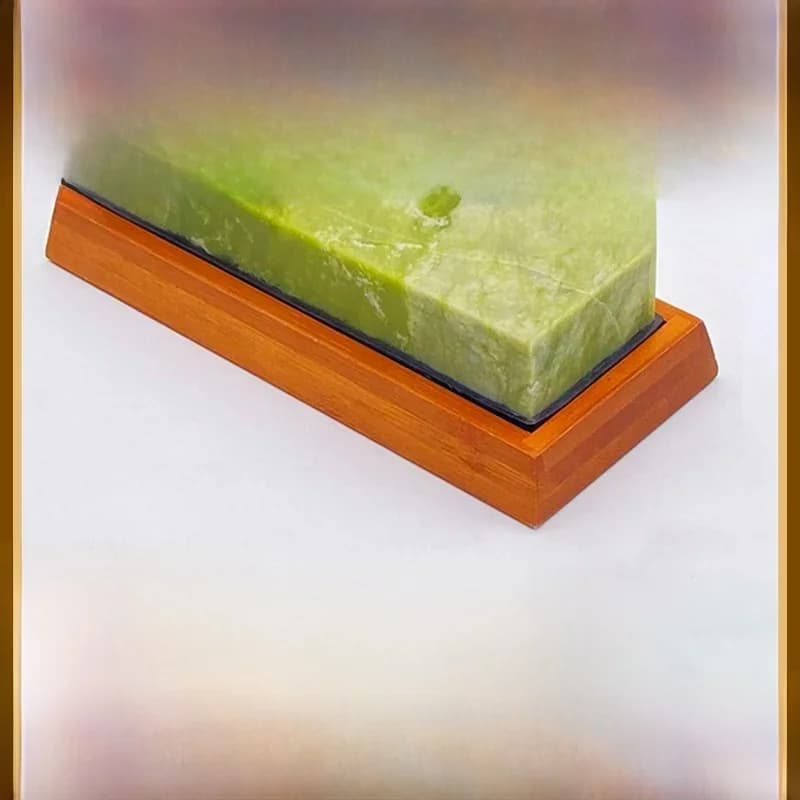 Pierre à aiguiser en agate verte naturelle, meulage fin, polissage, barre rasée, aiguiseur de couteaux de cuisine, outil d'affûtage, grain