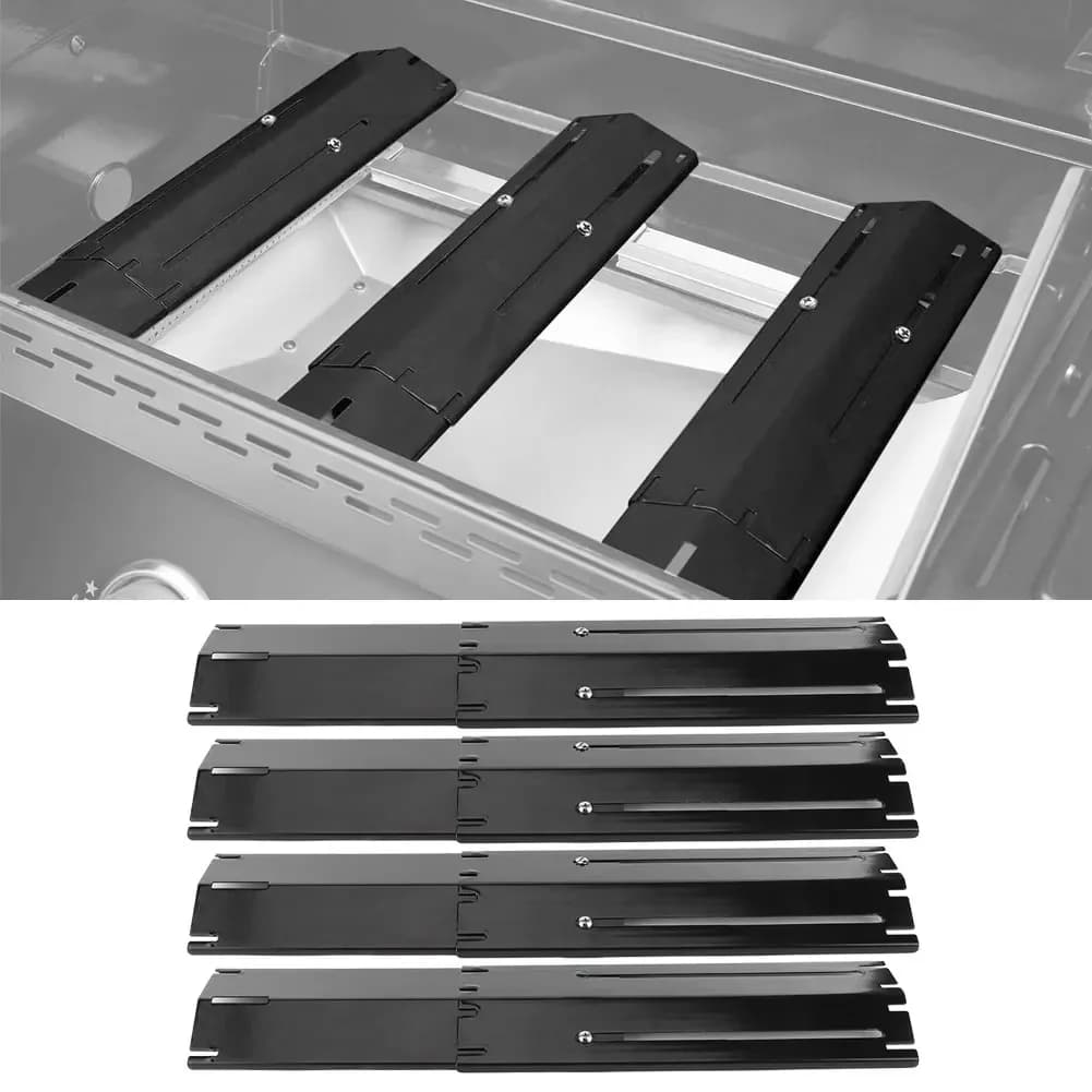 Bouclier de plaque chauffante réglable pour gril, 2/4 paires, pièces de rechange pour tente thermique pour barbecue, plaque chauffante pour gril à